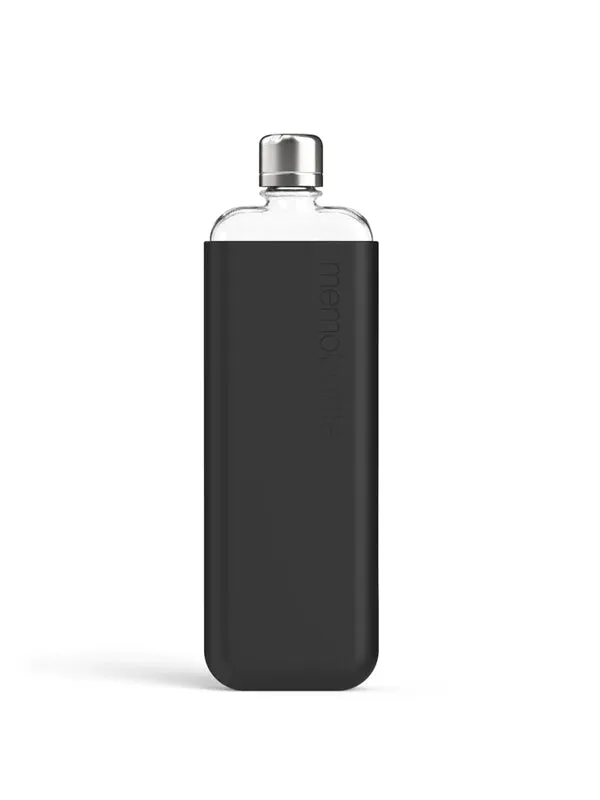 memobottle™ Slim Silicone Sleeve in Black Ink Color