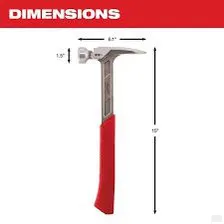 Milwaukee 22oz Smooth Face Framing Hammer 48-22-9023