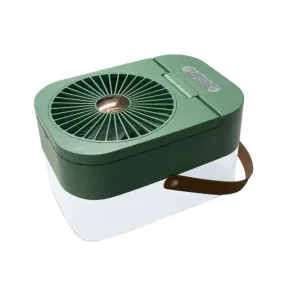 Mini Desktop Dual Spray Humidifier Fan-Ai-13 Green