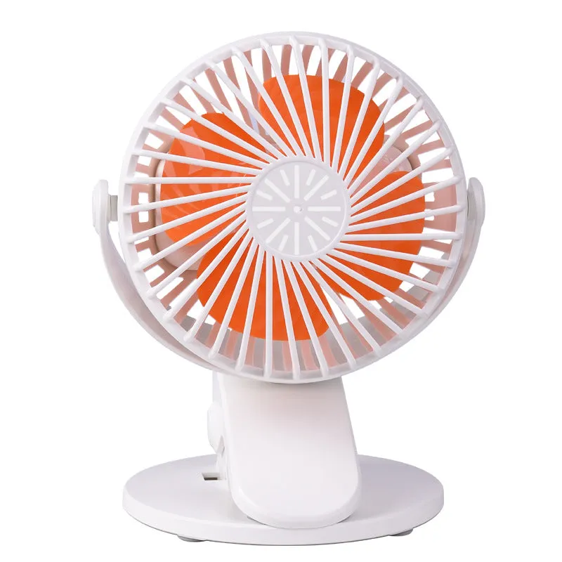 Mini Fan Halter Smart USB Rechargeable Mute Clip Type Portable Handheld Clip Fan