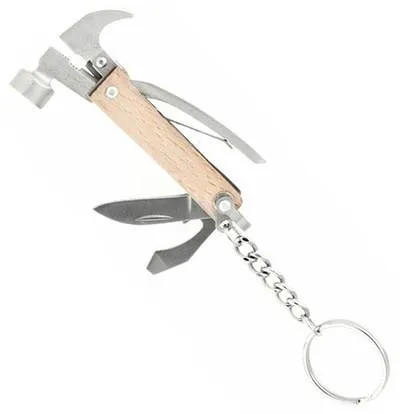 Mini Hammer Multi Tool Keychain