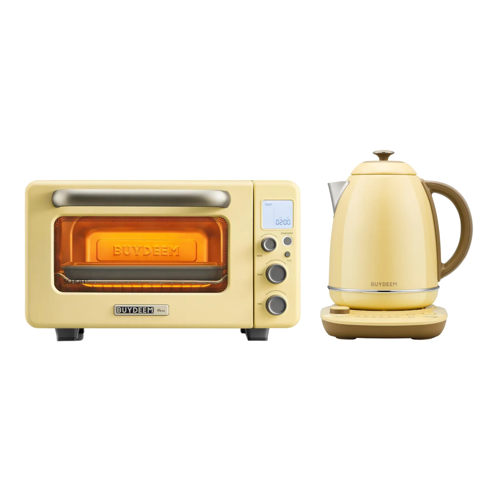 Mini Toaster Oven & Temperature Control Electric Kettle - Bundle Offer