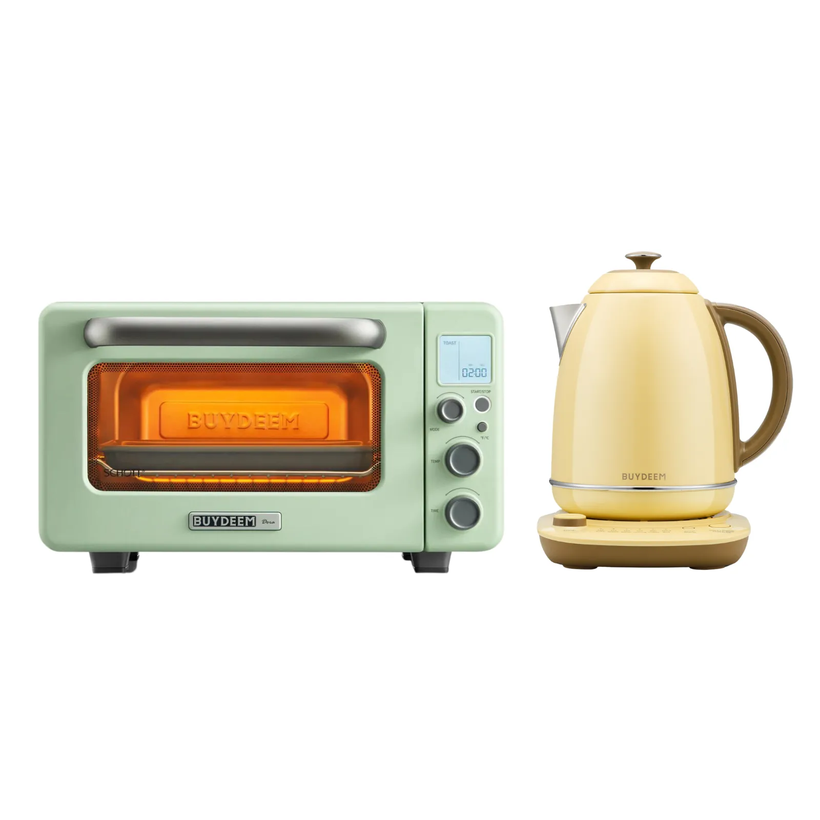 Mini Toaster Oven & Temperature Control Electric Kettle - Bundle Offer