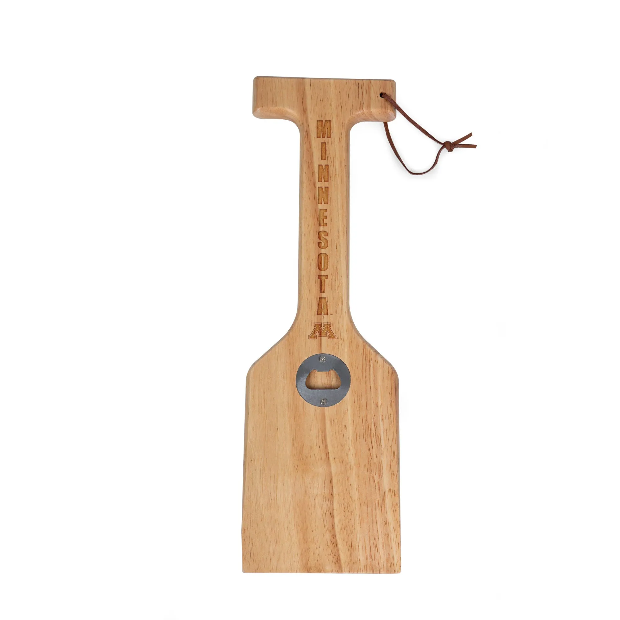 Minnesota Golden Gophers - Hardwood BBQ Grill Scraper with Bottle Opener