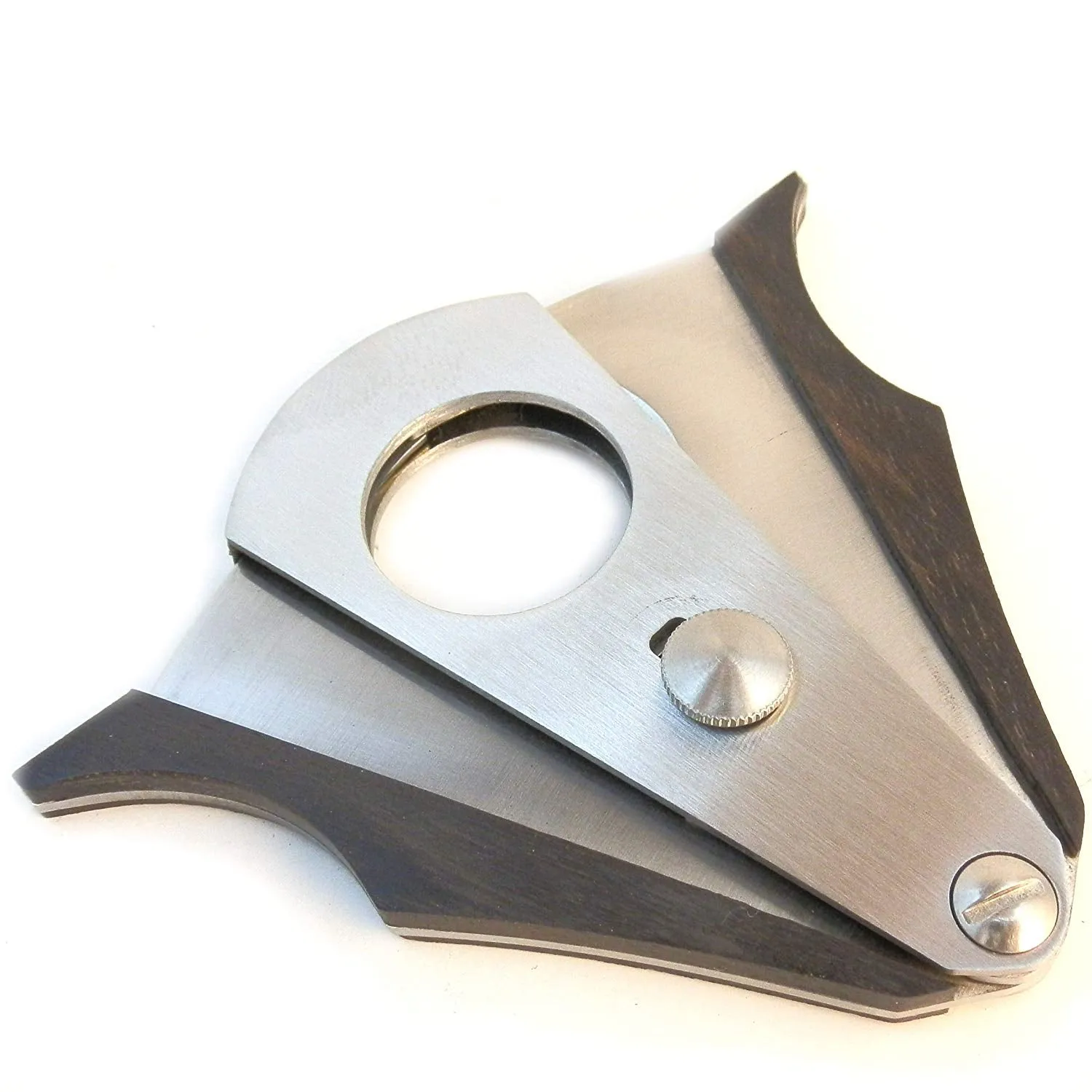 Mrs. Brog Cigar Cutter - Wood and Stainless Steel - Cut and Lock system