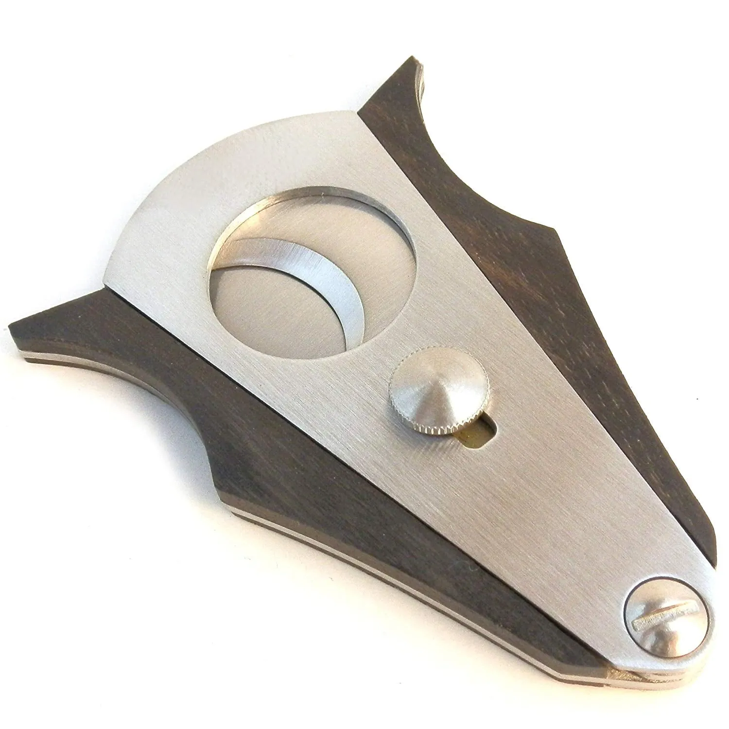 Mrs. Brog Cigar Cutter - Wood and Stainless Steel - Cut and Lock system