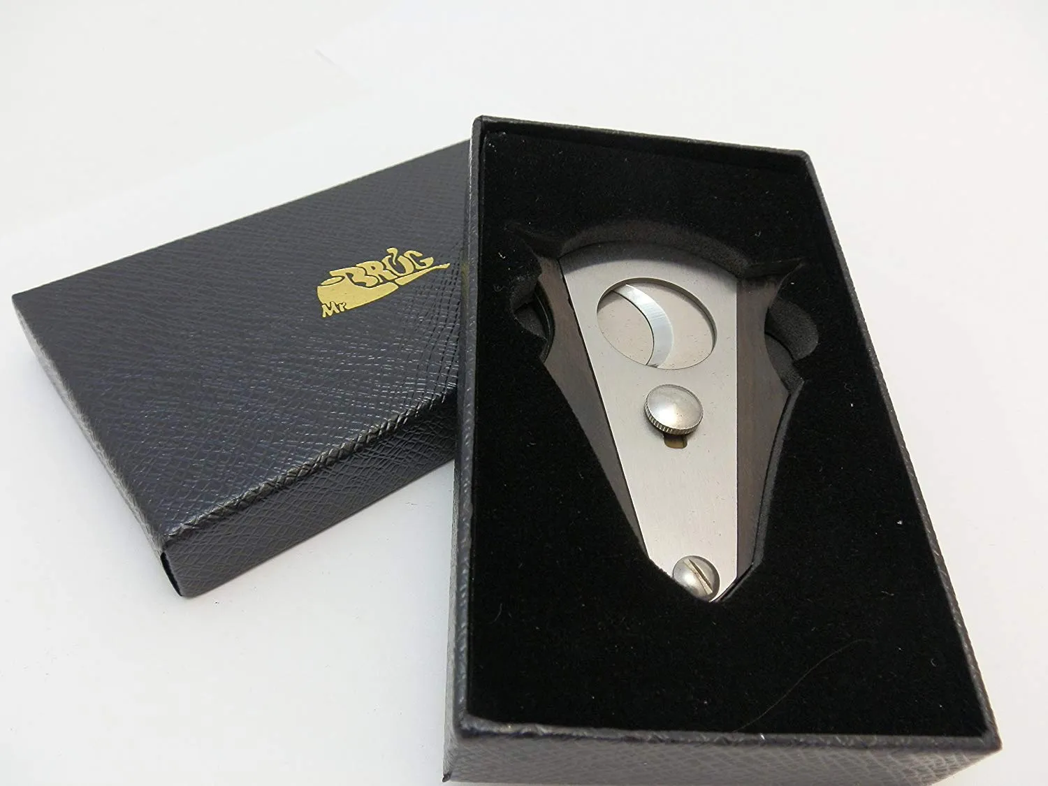 Mrs. Brog Cigar Cutter - Wood and Stainless Steel - Cut and Lock system