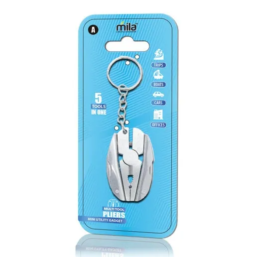 Multi-Tool Keychain: Multitool knife, Pliers, Carabiner Keychain - Pick Your Favorite Gadgets Gift for Dad, Mom or Friends