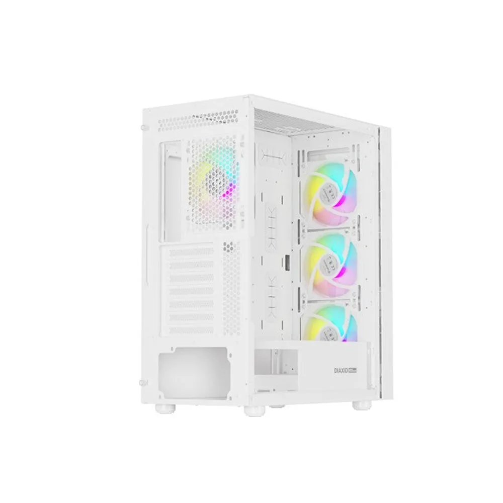 Natec PC Case Diaxid 605 ARGB White