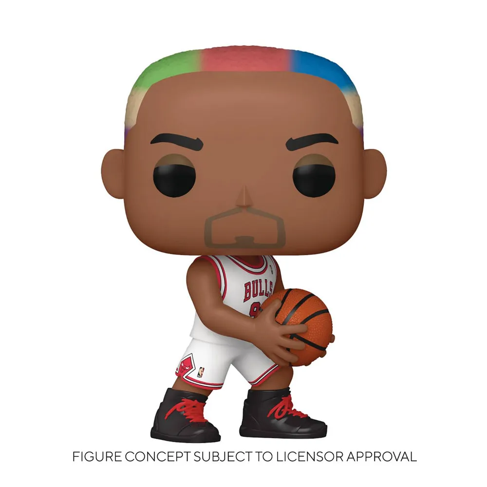 NBA Legends: Dennis Rodman Bulls Home POP! Vinyl Figure by Funko