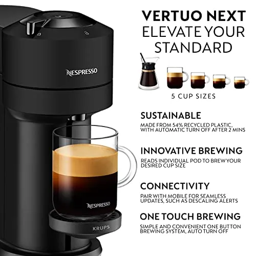 Nespresso Vertuo Next Automatic Pod Coffee Machine (New)