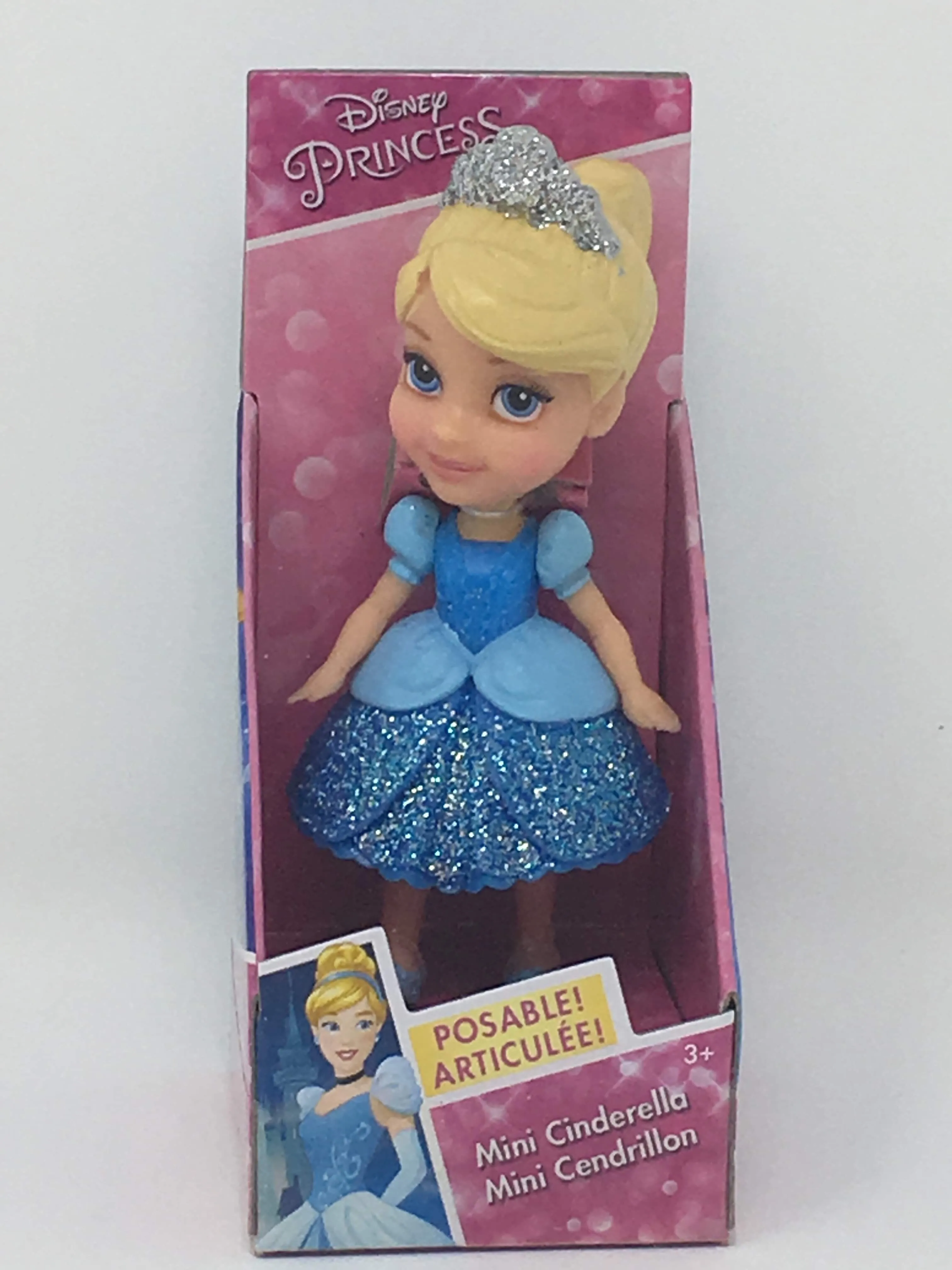 New version Disney Princess Mini Doll - Cinderella Blue Dress