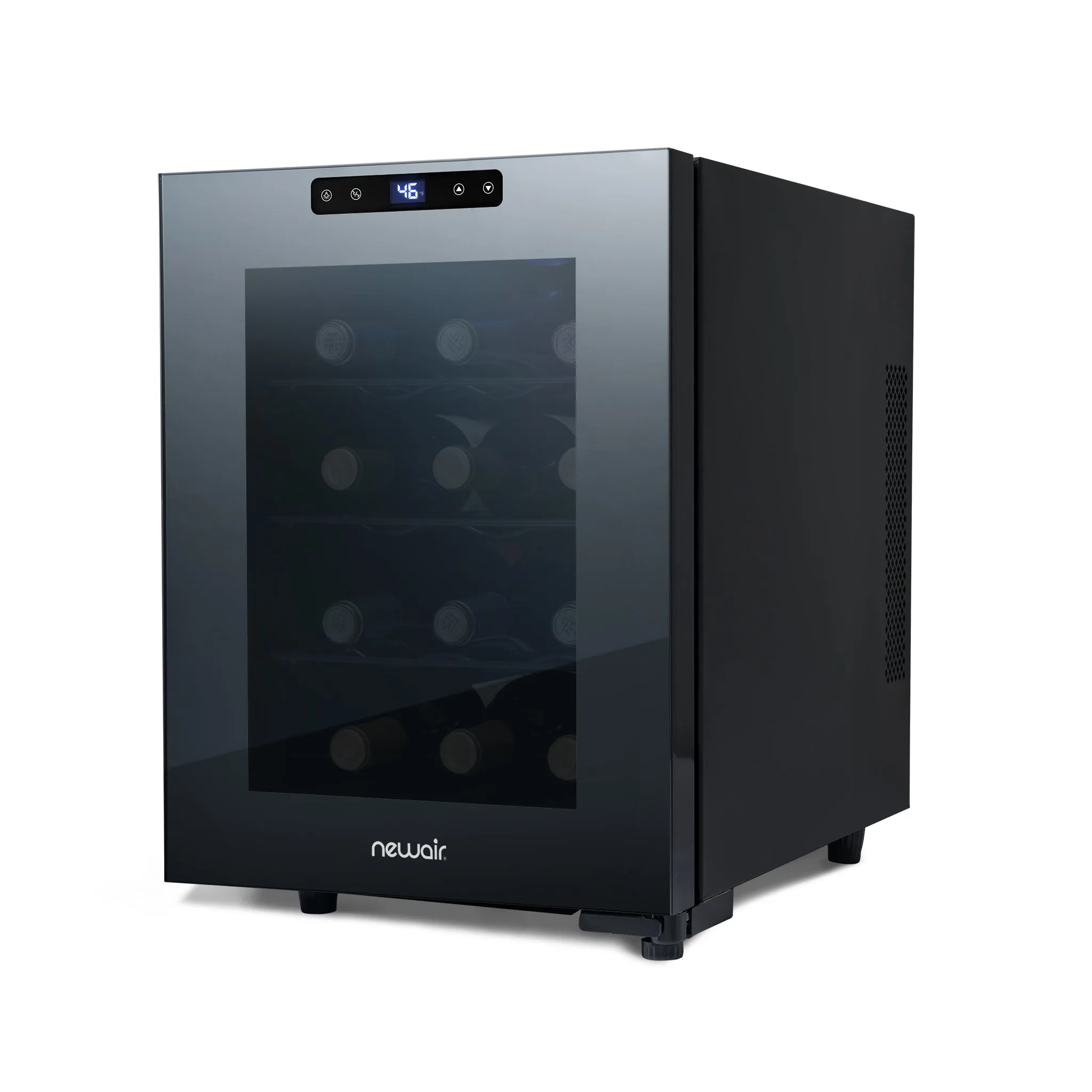 Newair® 12-Bottle 9.9" Black Freestanding Wine Fridge