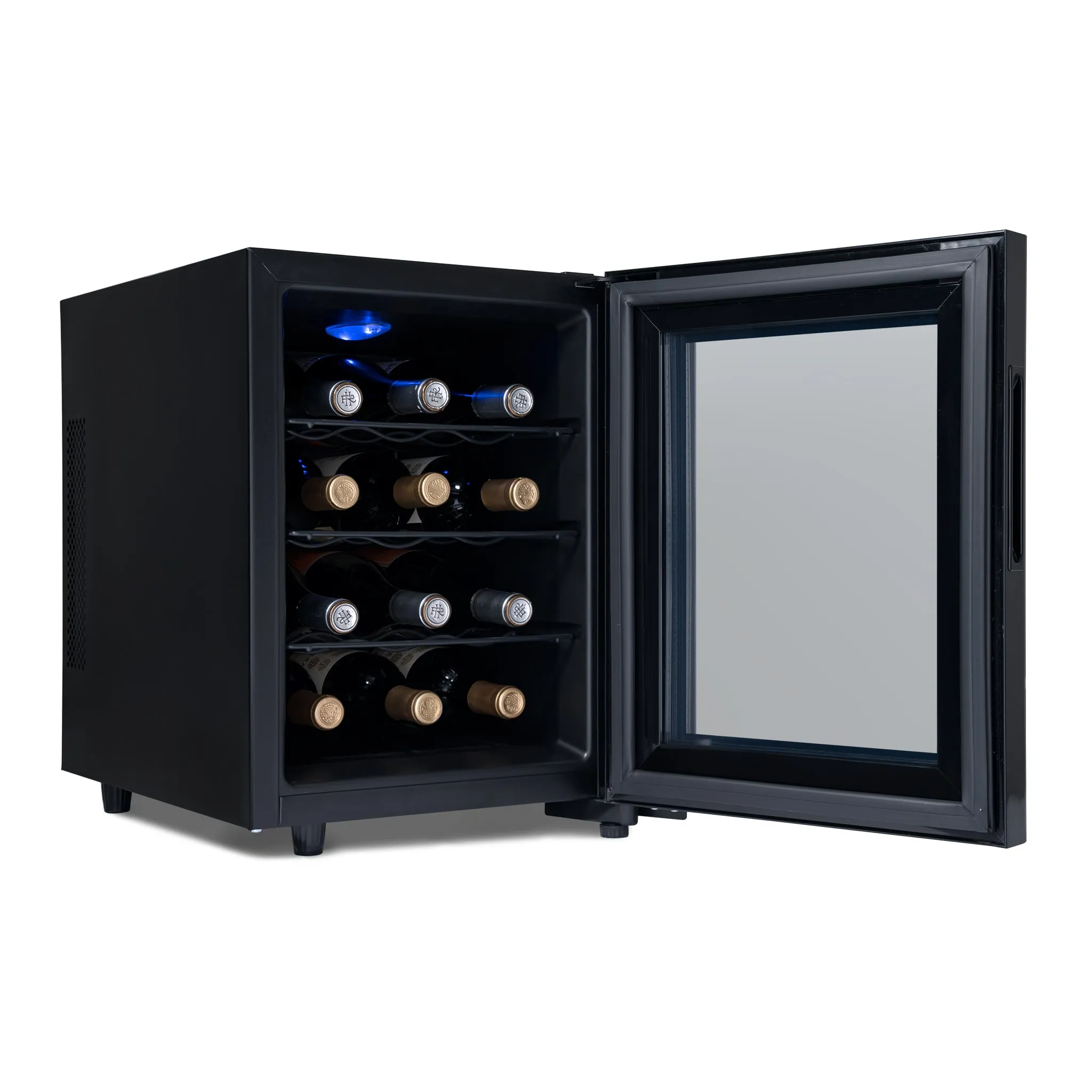 Newair® 12-Bottle 9.9" Black Freestanding Wine Fridge