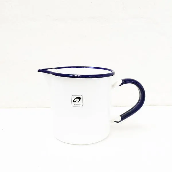 Noda Horo White Enamel Jug 0.5L