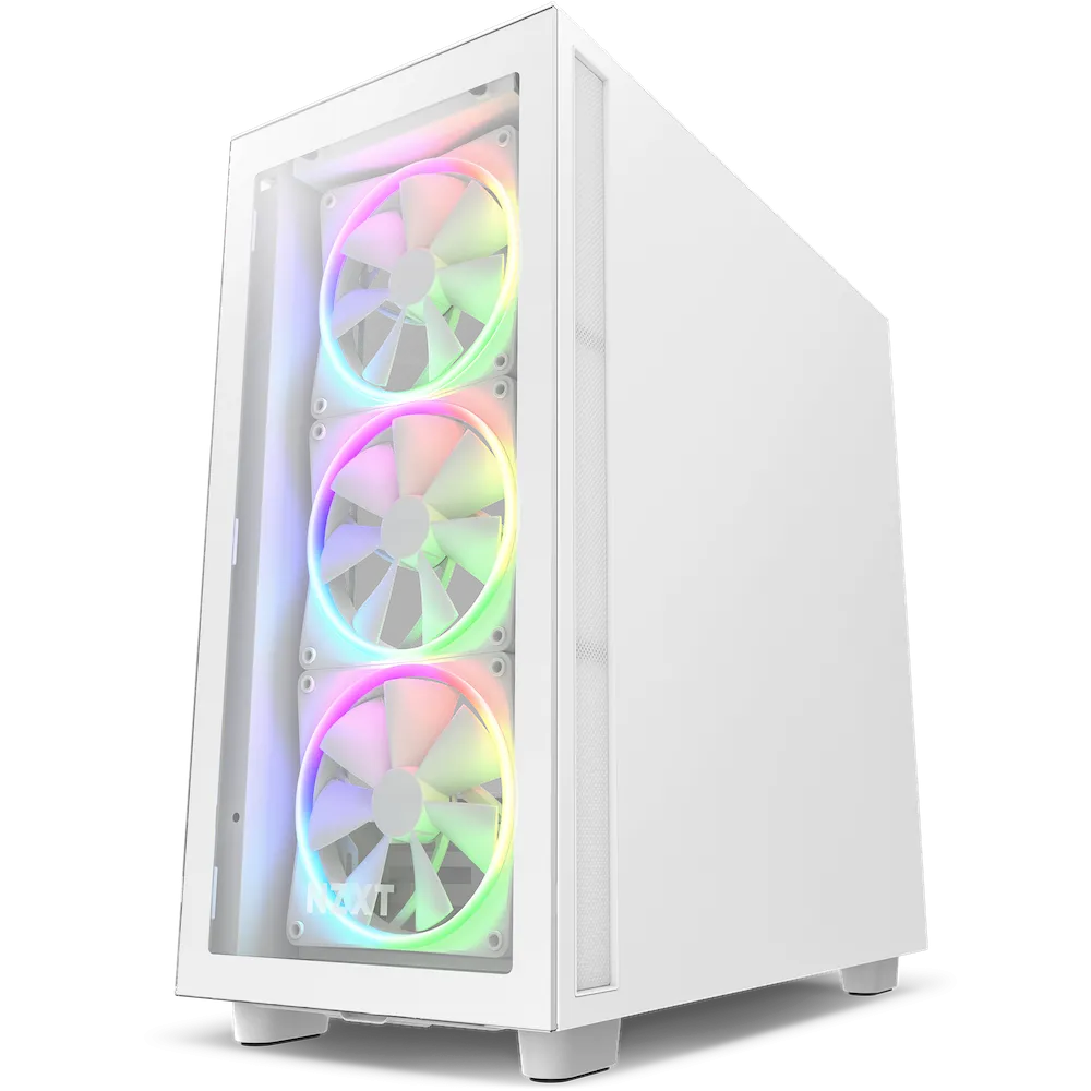 NZXT H7 ELITE (2023) Matte White 啞光白色 ARGB Tempered Glass ATX Case CM-H71EW-02