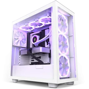 NZXT H7 ELITE (2023) Matte White 啞光白色 ARGB Tempered Glass ATX Case CM-H71EW-02