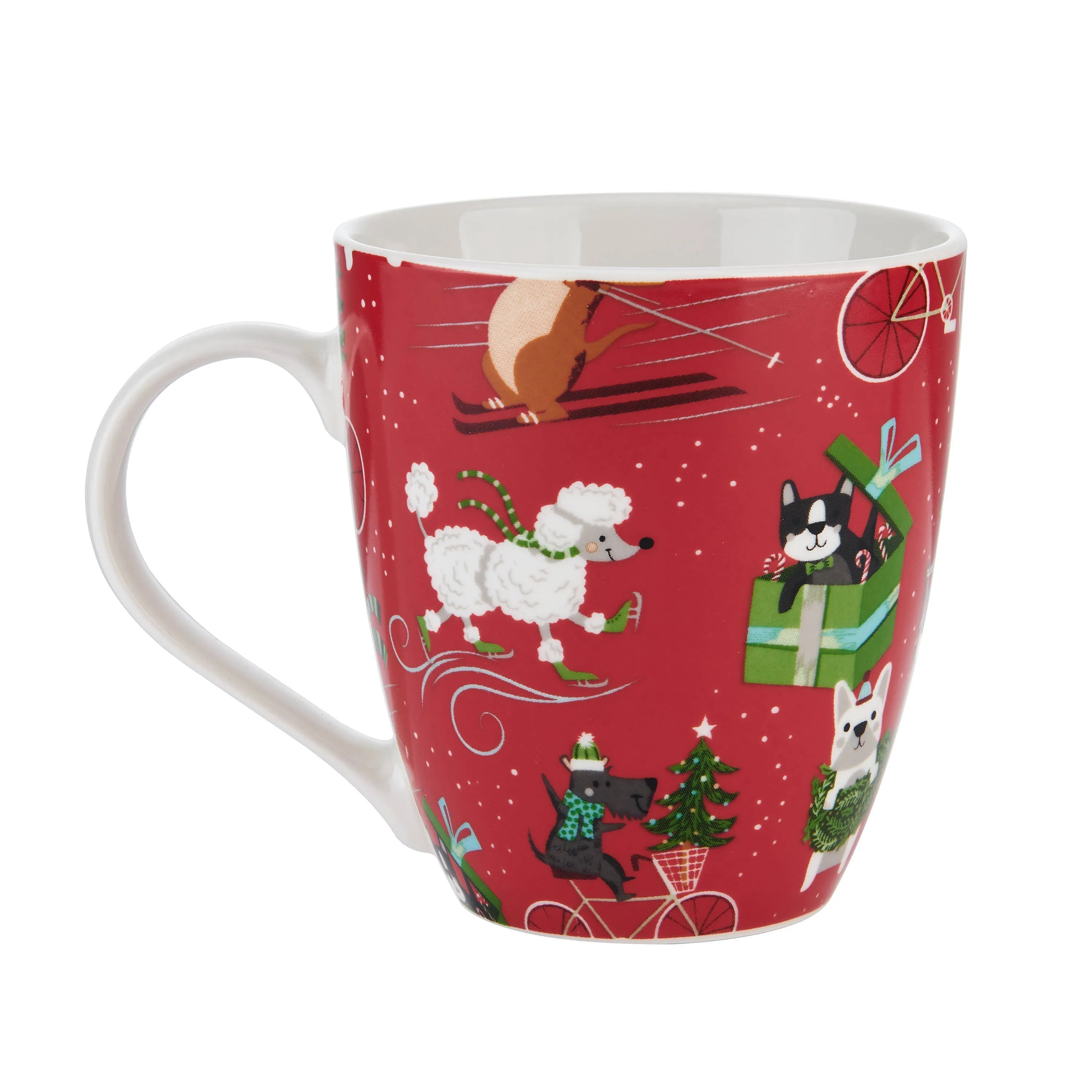 Pfaltzgraff Holiday Mug Celebrating Dogs 18oz Mug Porcelain