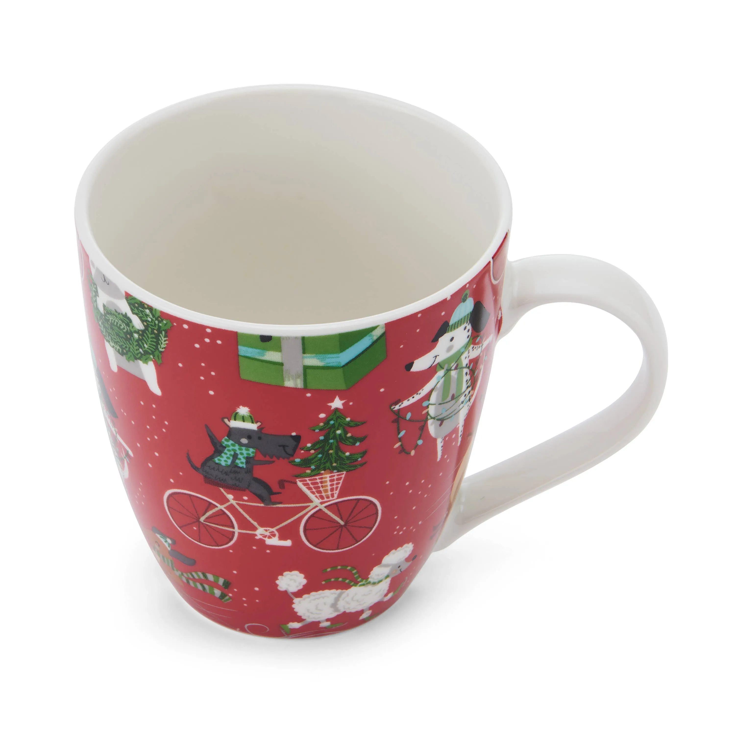 Pfaltzgraff Holiday Mug Celebrating Dogs 18oz Mug Porcelain