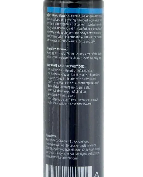 Pjur Basic Water Based Lubricant - 100 Ml Bottle