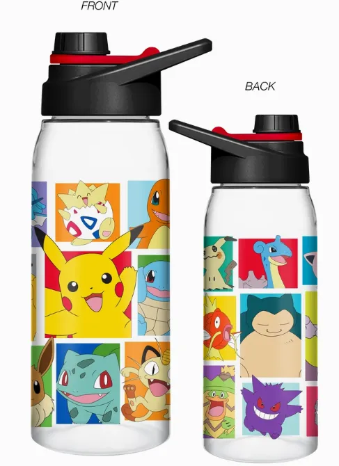 Pokemon - 28oz Grid Screw Lid Water Bottle