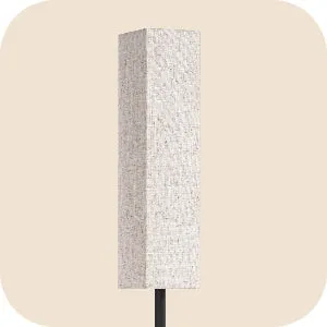 Pole Floor Lamp with Fabric Shade-HFLEC2B