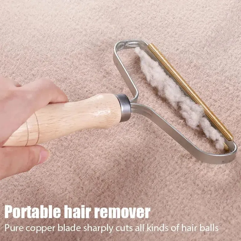 Portable Pet Hair Remover Manual Lint Cleaner & Cat Hair Brush