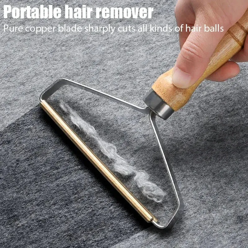 Portable Pet Hair Remover Manual Lint Cleaner & Cat Hair Brush