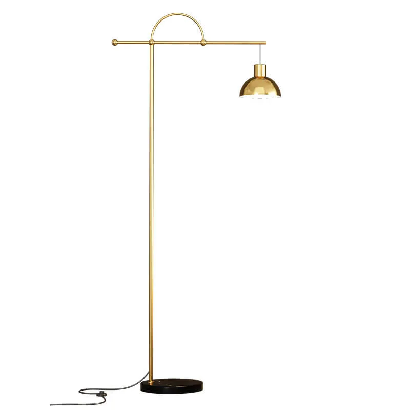 Post-modern Creative Fishing Rod Dome Shade 1-Light Standing Floor Lamp