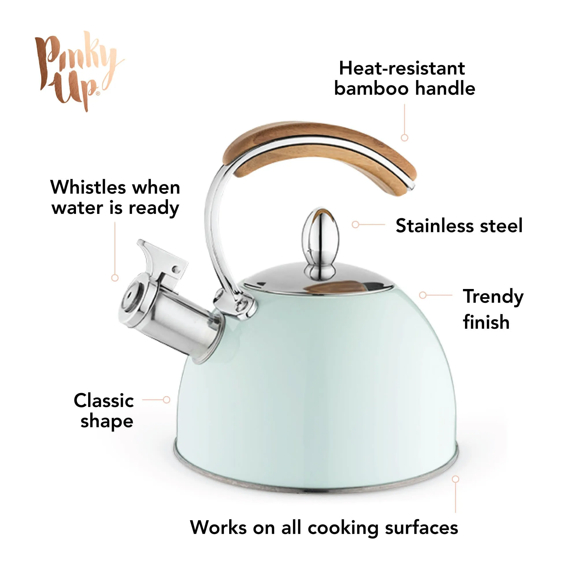 Presley Pistachio Tea Kettle