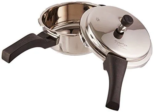 Prestige Deluxe Alpha Outer Lid Stainless Steel Pressure Cooker, 3 Litres, Silver