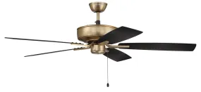 Pro Plus 52" Ceiling Fan in Satin Brass