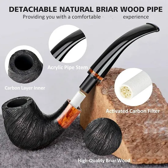 PU Lather High-quality Case Bag for High Quality Briar Wood Pipes and Accesuaries