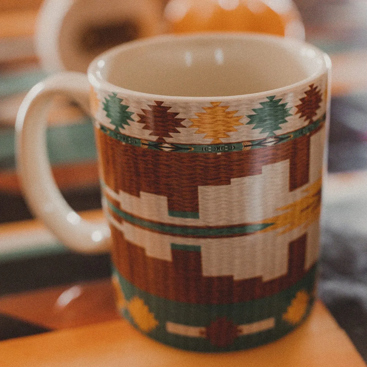 Pueblo Aztec Mug, Set of 4