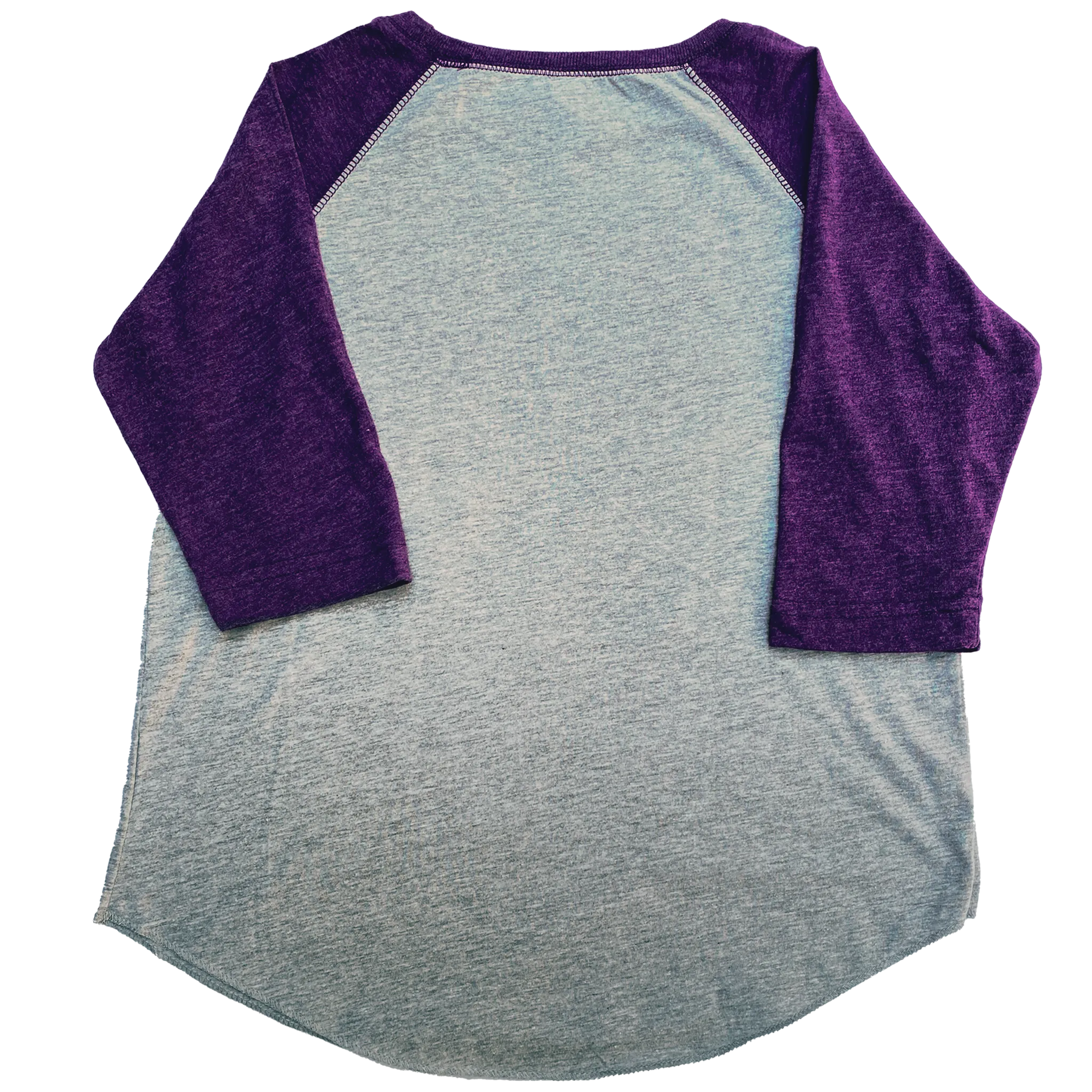 Purple & Gold Youth Raglan 3/4 sleeve T-shirt