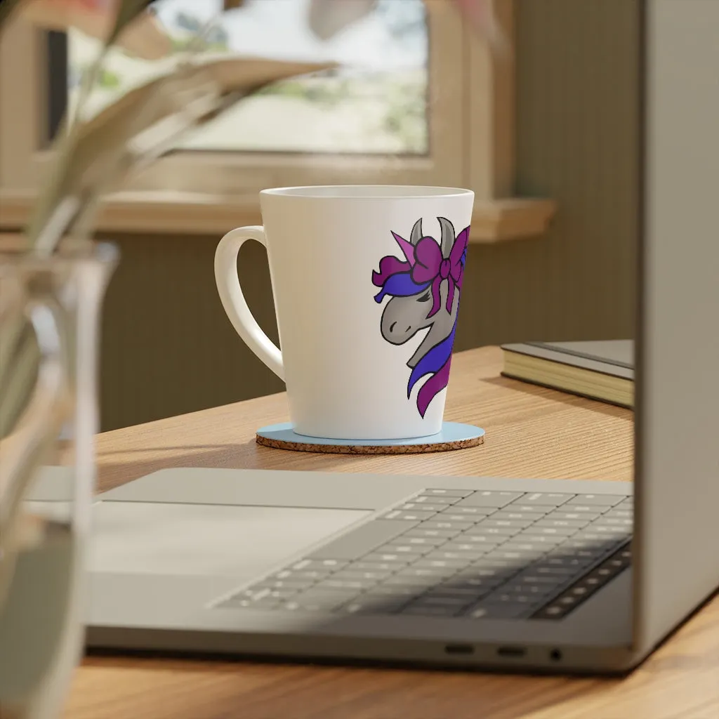 Purple and Blue Unicorn Latte Mug, 12oz