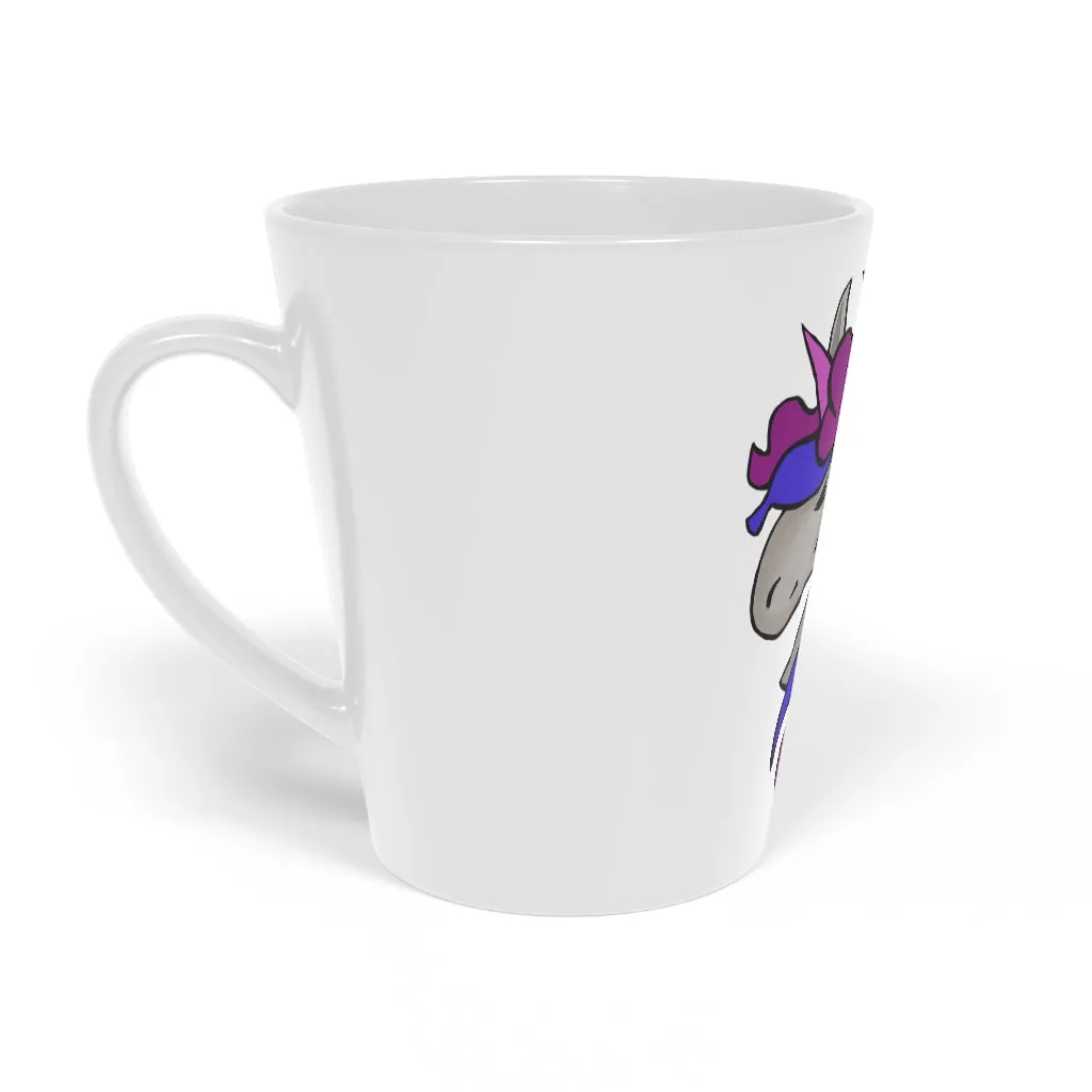 Purple and Blue Unicorn Latte Mug, 12oz