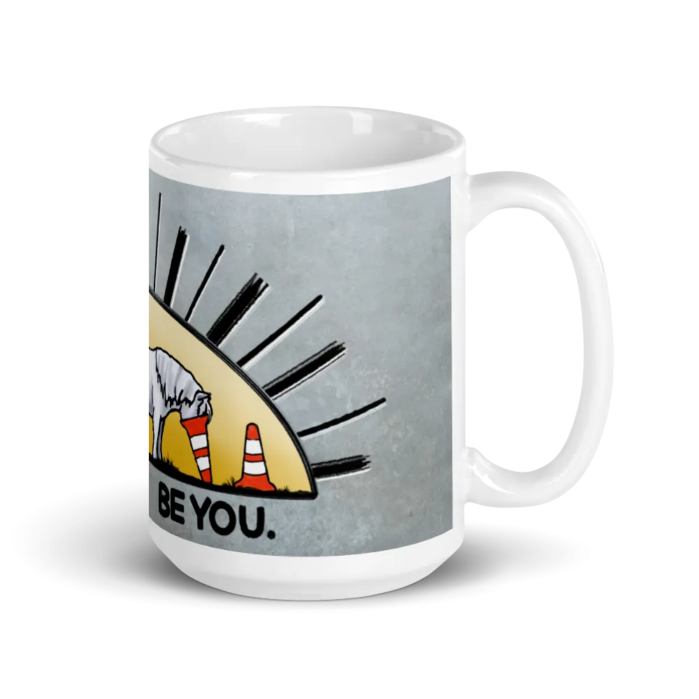 "Be you" White glossy mug