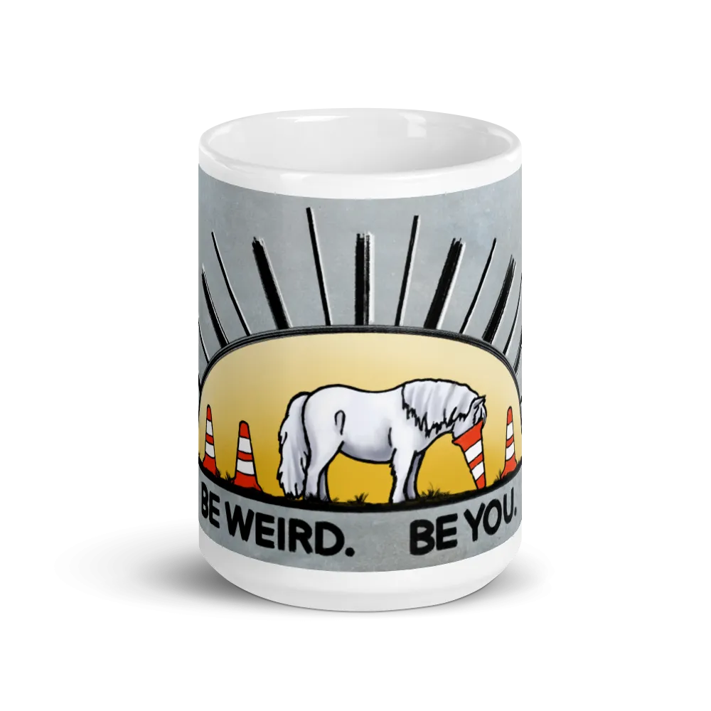 "Be you" White glossy mug