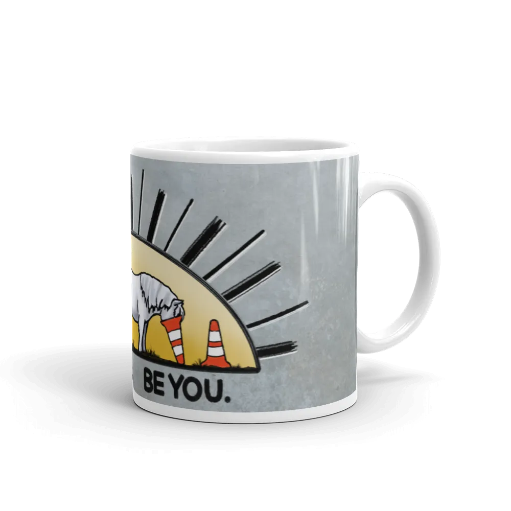 "Be you" White glossy mug