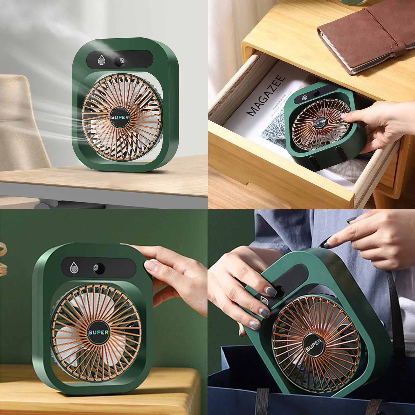 Rechargeable Desktop Air Cooling Fan