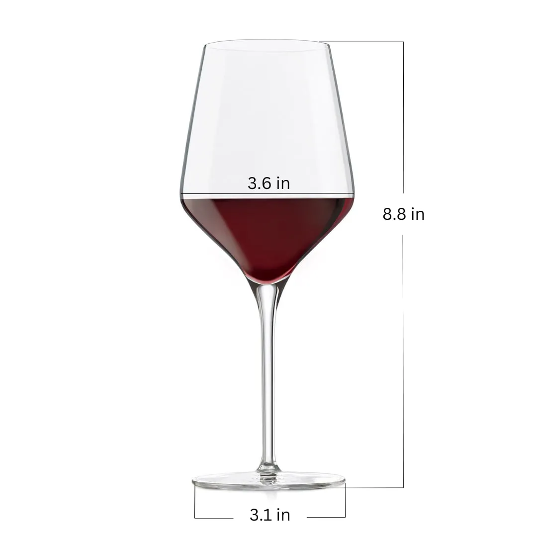 Reserve by Libbey Prism All Purpose Wine Glasses, 16 ounce, Set of 12