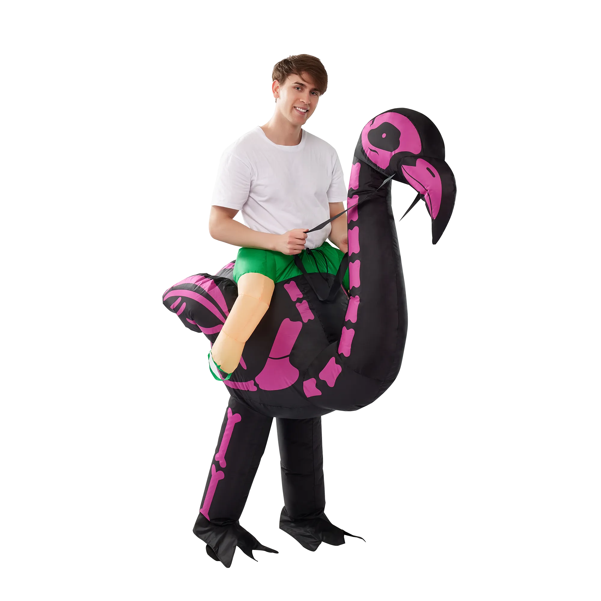 Ride-on Skeleton Flamingo Adult