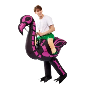 Ride-on Skeleton Flamingo Adult