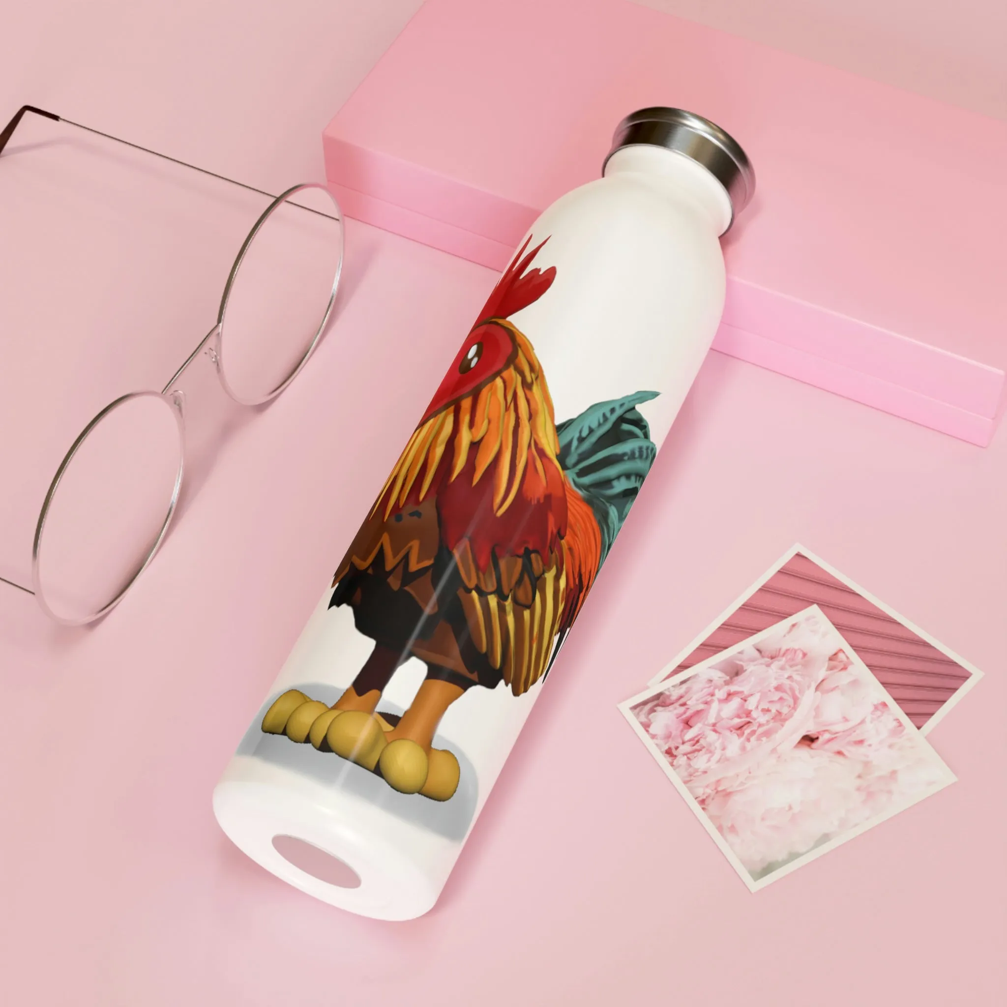 Rooster Slim Water Bottle