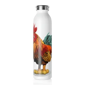 Rooster Slim Water Bottle