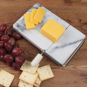 RSVP White Marble Cheese Slicer