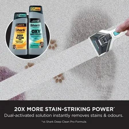 Shark EX200UK CarpetXpert Deep Carpet Cleaner with Built-In StainStriker - Rotator White