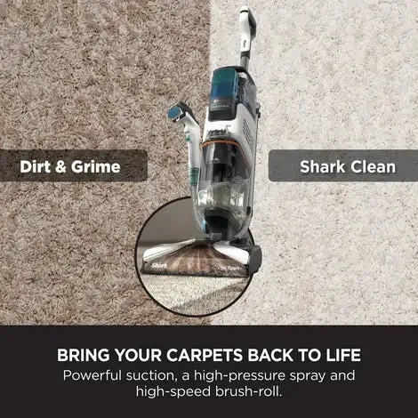 Shark EX200UK CarpetXpert Deep Carpet Cleaner with Built-In StainStriker - Rotator White