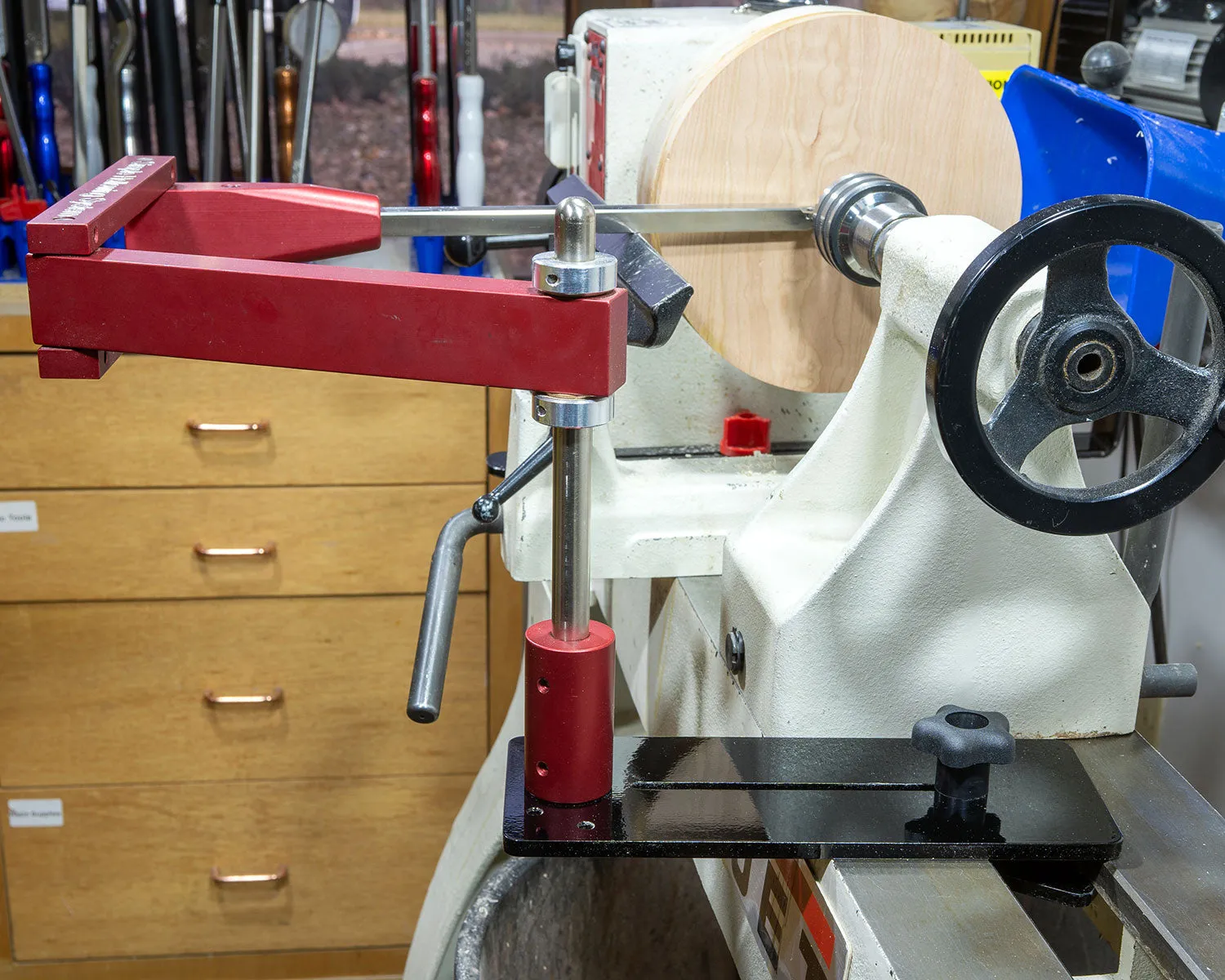 Simple Hollowing System with Laser, Extended Mounting Base & Tools for Outside Bowl Turning